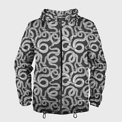 Мужская ветровка Змея с языком