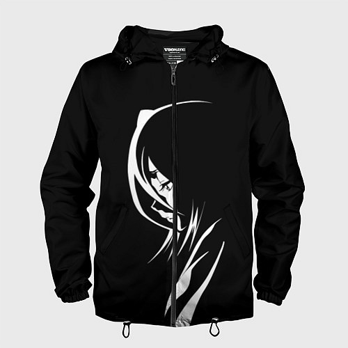 Мужская ветровка Силуэт девушки Кучики Рукия / 3D-Черный – фото 1