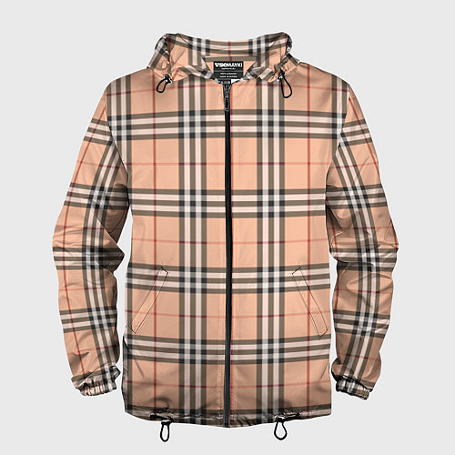 Мужская ветровка Королевский тартан / 3D-Черный – фото 1