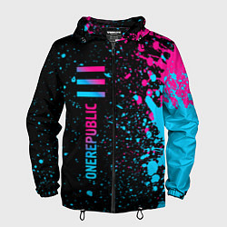 Мужская ветровка OneRepublic - neon gradient: по-вертикали