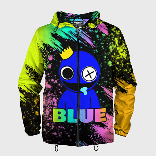 Мужская ветровка Rainbow Friends - Blue / 3D-Черный – фото 1