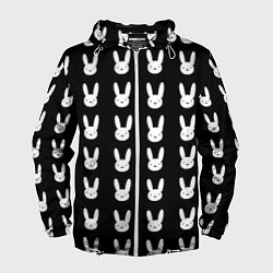 Мужская ветровка Bunny pattern black