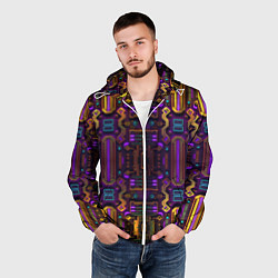 Ветровка с капюшоном мужская Нейроарт 2077, цвет: 3D-белый — фото 2