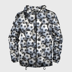 Ветровка с капюшоном мужская Забей гол, цвет: 3D-черный
