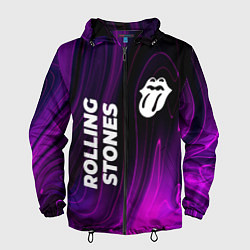 Мужская ветровка Rolling Stones violet plasma