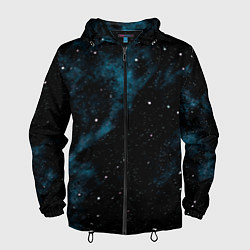 Ветровка с капюшоном мужская Мрачная галактика, цвет: 3D-черный