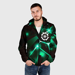 Ветровка с капюшоном мужская Final Fantasy разлом плит, цвет: 3D-черный — фото 2