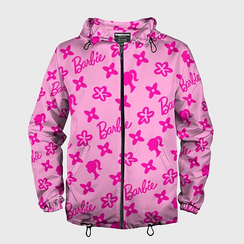 Мужская ветровка Барби паттерн розовый / 3D-Черный – фото 1