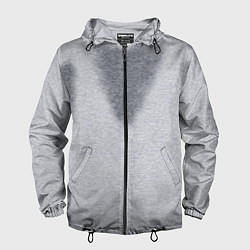 Ветровка с капюшоном мужская С пятнами пота, цвет: 3D-черный