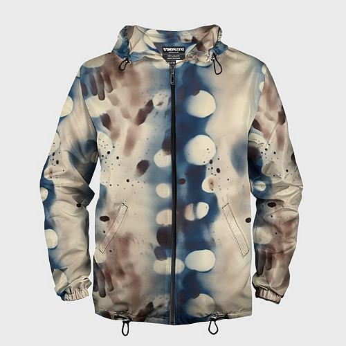 Мужская ветровка Тай дай паттерн / 3D-Черный – фото 1