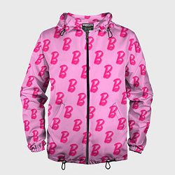 Ветровка с капюшоном мужская Барби Фильм Текстура, цвет: 3D-черный