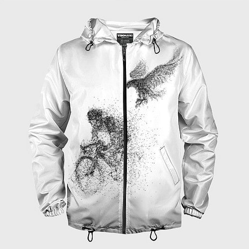 Мужская ветровка Скорость,моя стихия / 3D-Черный – фото 1