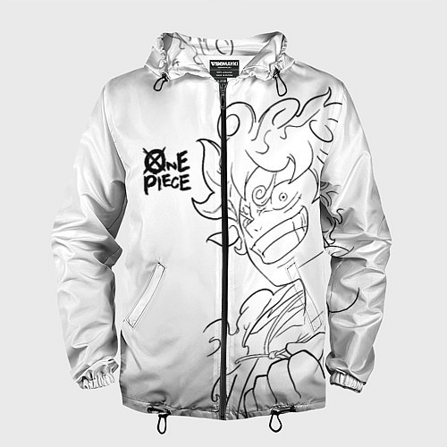 Мужская ветровка Ван пис - Луффи гир 5 / 3D-Черный – фото 1