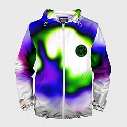 Ветровка с капюшоном мужская Razer toxic, цвет: 3D-белый