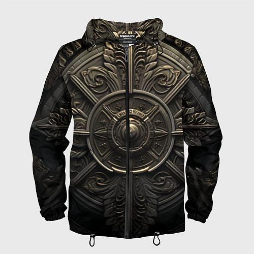 Мужская ветровка Узор в скандинавском стиле / 3D-Черный – фото 1