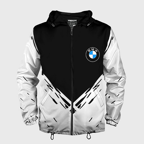 Мужская ветровка BMW стильная геометрия спорт / 3D-Черный – фото 1