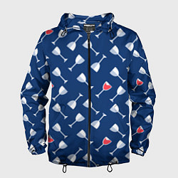 Мужская ветровка Бокальчик винишка