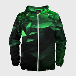 Мужская ветровка Видение зеленого в абстракции
