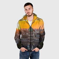 Ветровка с капюшоном мужская Буэнос-Айрес, цвет: 3D-черный — фото 2