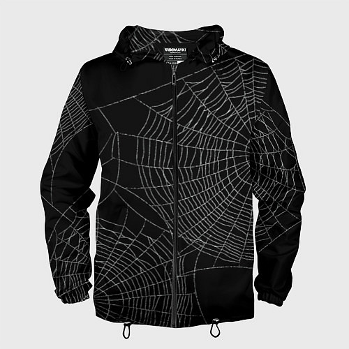 Мужская ветровка Spider паутина / 3D-Черный – фото 1