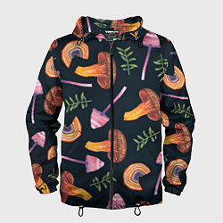 Мужская ветровка Goblincore - болотные грибы