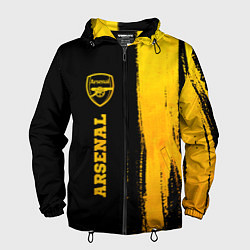 Мужская ветровка Arsenal - gold gradient по-вертикали