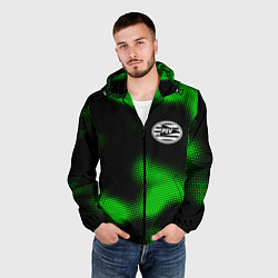 Ветровка с капюшоном мужская PSV sport halftone, цвет: 3D-черный — фото 2