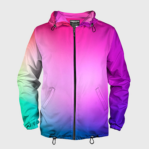 Мужская ветровка Colorful gradient / 3D-Черный – фото 1