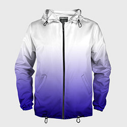 Мужская ветровка Градиент белый ультрамарин