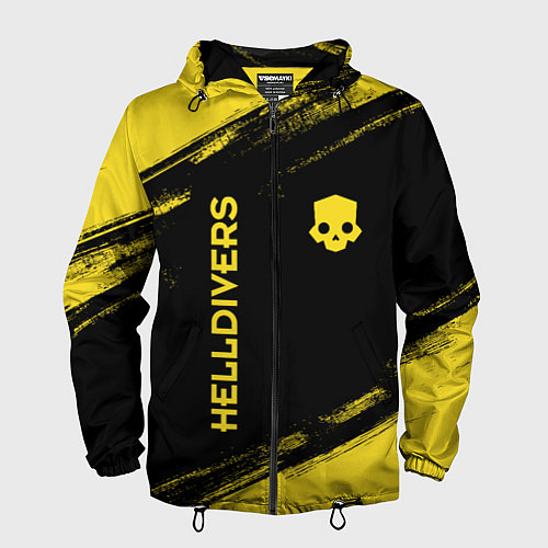 Мужская ветровка Logo Helldivers / 3D-Черный – фото 1