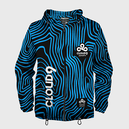 Мужская ветровка Cloud9 - weather pattern / 3D-Черный – фото 1