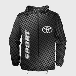 Ветровка с капюшоном мужская Toyota sport carbon, цвет: 3D-черный