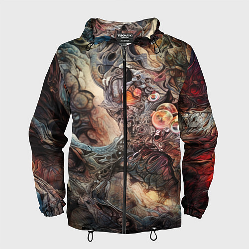 Мужская ветровка Бесконечный хаос / 3D-Черный – фото 1