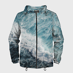 Мужская ветровка Морская бирюзовая волна