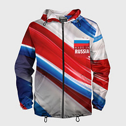 Мужская ветровка Герб России на абстрактном фоне