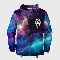 Ветровка с капюшоном мужская Skyrim space game, цвет: 3D-черный