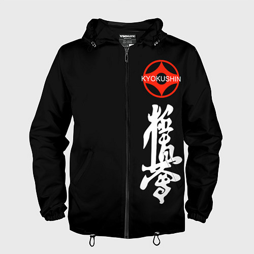Мужская ветровка Карате кёкусин логотип / 3D-Черный – фото 1