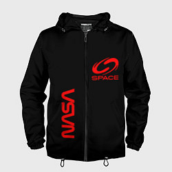 Мужская ветровка Nasa space red logo
