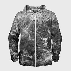 Мужская ветровка Абстракция - серый дым