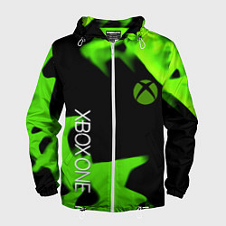 Мужская ветровка Xbox one green flame