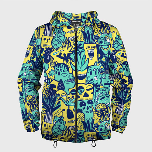 Мужская ветровка Монстры тропические / 3D-Черный – фото 1