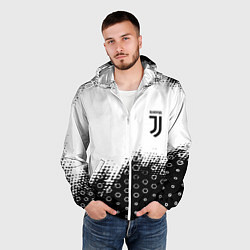 Ветровка с капюшоном мужская Juventus sport steel, цвет: 3D-белый — фото 2