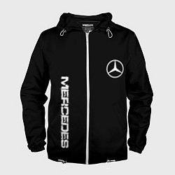 Мужская ветровка Mercedes benz logo white auto