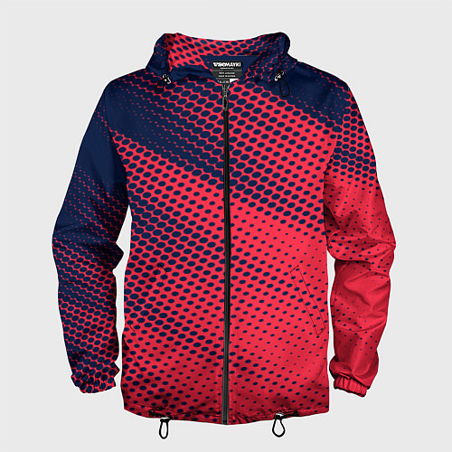 Мужская ветровка Яркий абстрактный узор для спорта / 3D-Черный – фото 1