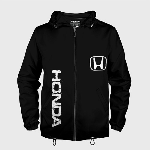 Мужская ветровка Honda white logo auto / 3D-Черный – фото 1