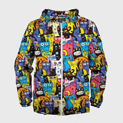 Мужская ветровка Креативные коты