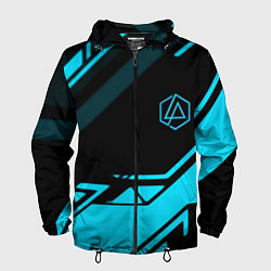 Ветровка с капюшоном мужская Linkin park geometry, цвет: 3D-черный