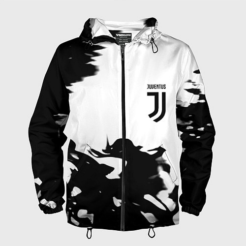 Мужская ветровка Juventus smoke black fire / 3D-Черный – фото 1