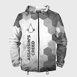 Мужская ветровка Assassins Creed - white gradient по-вертикали