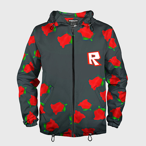 Мужская ветровка Roblox rose / 3D-Черный – фото 1